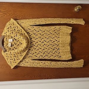 BKE Gold Cowl Neck Sweater sz Med